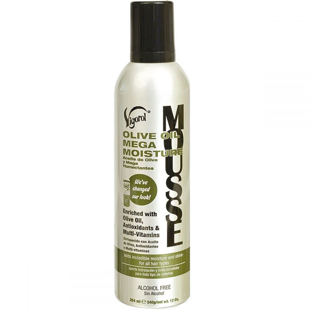 Vigorol Olive Oil Mega Moisture Mousse 12 oz