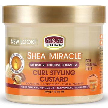 African Pride Shea Miracle Curl Styling Custard 12 oz