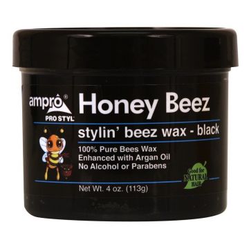 Ampro Pro Styl Honey Beez Stylin' Beez Wax - Black 4 oz