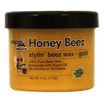 Ampro Pro Styl Honey Beez Stylin' Beez Wax - Gold 4 oz