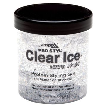 Ampro Pro Styl Clear Ice Protein Styling Gel - Ultra Hold 15 oz