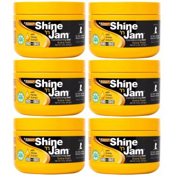 Ampro Shine 'n Jam Conditioning Gel - Extra Hold 8 oz - 6 Pack