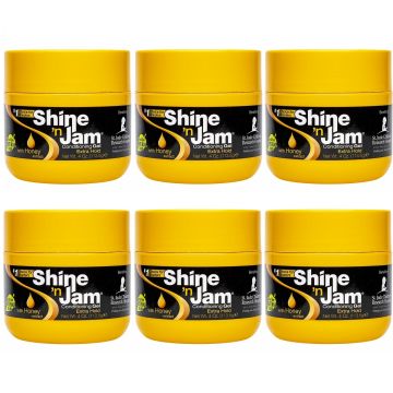 Ampro Shine 'n Jam Conditioning Gel - Extra Hold 4 oz [6 Pack]