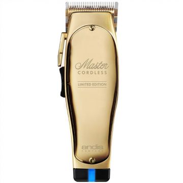 Andis Master Cordless LIMITED GOLD EDITION Clipper #12540 (Dual Voltage)