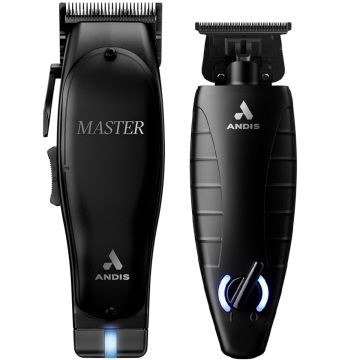 Andis Black Label Master Cordless Clipper & GTX-EXO M-Force Trimmer [DUO]