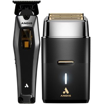 Andis Recon Cord/Cordless Trimmer &  ProFoil Plus II Shaver [DUO]