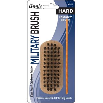 Annie Mini Military Brush - Hard #2112