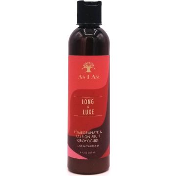 As I Am Long and Luxe Pomegranate & Passion Fruit GroYogurt Leave-In Conditioner 8 oz