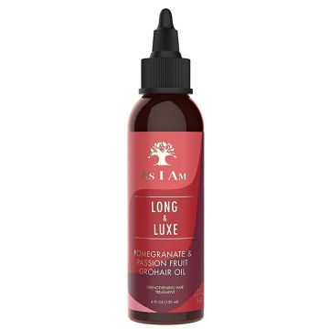 As I Am Long and Luxe Pomegranate & Passion Fruit GroHair Oil 4 oz