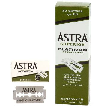 Astra Superior Stainless Double Edge Blades - 100 Blades