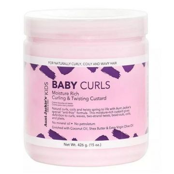 Aunt Jackie's Kids Baby Curls Moisture Rich Curling & Twisting Custard 15 oz