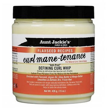 Aunt Jackie's Curls & Coils Flaxseed Recipes Curl Mane-Tenance Defining Curl Whip 15 oz