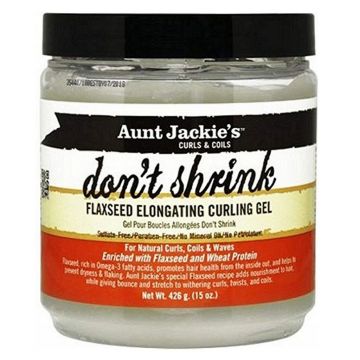 Aunt Jackie's Curls & Coils Flaxseed Recipes Don’t Shrink Flaxseed Elongating Curling Gel 15 oz