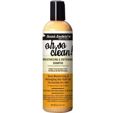 Aunt Jackie's Curls & Coils Oh So Clean! Moisturizing & Softening Shampoo 12 oz