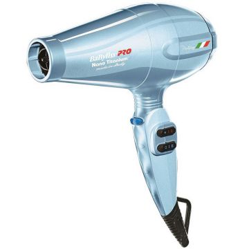 BaByliss Pro Nano Titanium Portofino 6600 Ionic AC Dryer - Blue #BNTB6610