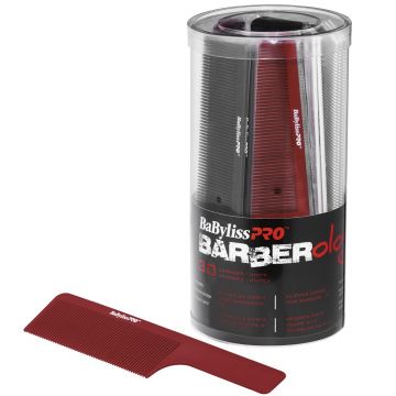 BaByliss Pro BARBERology Clipper Comb 9" - Assorted Colors #BBCKT6 - 30 Pack Bucket