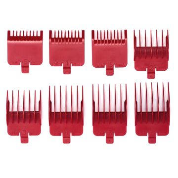 BaByliss Pro Red Attachment 8 Pcs Comb Set Fits All 811 Models #FXCSX271