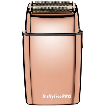 BaByliss Pro FOILFX02 Cordless Metal Double Foil Shaver - Rose Gold #FXFS2RG (Dual Voltage) 