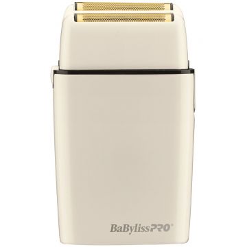 BaByliss Pro FOILFX02 Cordless Metal Double Foil Shaver - White #FXFS2W (Dual Voltage) 