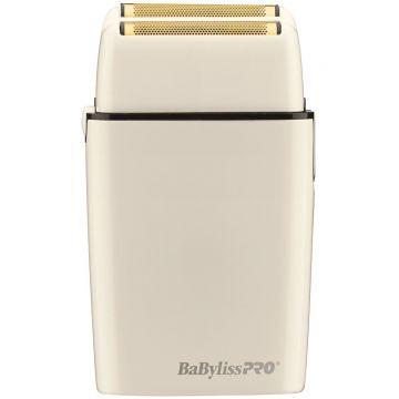 BaByliss Pro FOILFX02 Cordless Metal Double Foil Shaver - White #FXFS2W (Dual Voltage) 