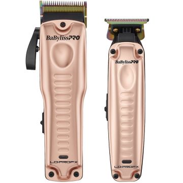 BaByliss Pro Limited Edition Lo-PROFX High-Performance Clipper & Trimmer Gift Set (ROSE GOLD) #FXHOLPKLP-RG