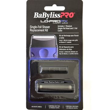 BaByliss Pro LO-PROFX Compact Series Single-Foil Shaver Replacement Kit [Single-Foil & Cutter] #FXLPRF1