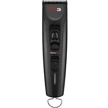 BaByliss Pro FX3 Professional High Torque Clipper - Black #FXX3CB (Dual Voltage)