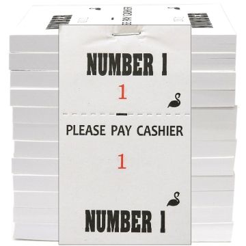 Stephan Barber Shop Check Pad [Number 1] - 1,200 Slips [100 Slips x 12 Pack]