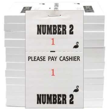 Stephan Barber Shop Check Pad (Number 2) - 1,200 Slips [100 Slips x 12 Pack]