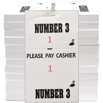Stephan Barber Shop Check Pad (Number 3) - 1,200 Slips [100 Slips x 12 Pack]