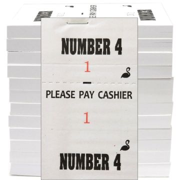 Stephan Barber Shop Check Pad (Number 4) - 1,200 Slips [100 Slips x 12 Pack]