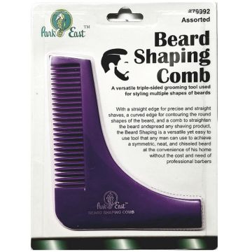Beauty Town Park East Beard Shaping Comb Assorted #79992