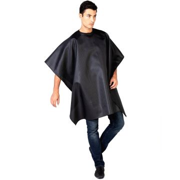 Betty Dain Seersucker Barber Cloth Cape - Solid Black #206