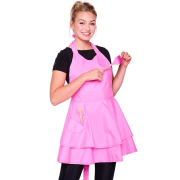 Betty Dain Sweet Treats Bleach Proof All Purpose Stylist Apron #958-PINK