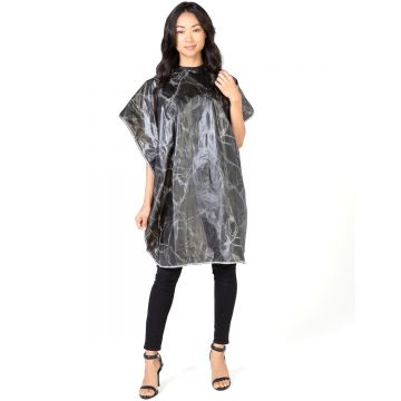 Betty Dain Marble Shampoo Cape - Black #391V/N-M-ONX