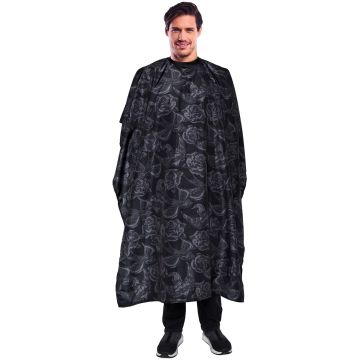 Betty Dain Inked Barber Styling Cape #873-BLK