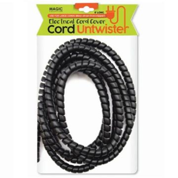 Black Ice Electrical Cord Cover Cord Untwister #UTWBLA
