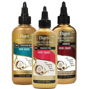 Bigen Semi Permanent Hair Color Vivid Shades 3 oz [Various Color Options]