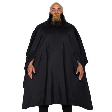 Barber Strong The Hands Free Barber Cape - Solid Black #BSC12-BLKHF