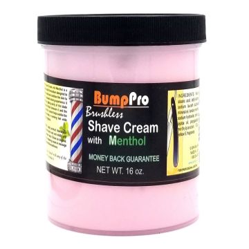 Bump Pro Brushless Shave Cream with Menthol 16 oz