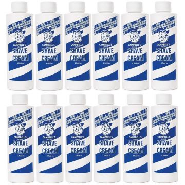 Stephan Campbell's Liquid Shave Cream 8 oz - 12 Pack