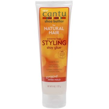 Cantu Shea Butter For Natural Hair Extreme Hold Styling Stay Glue 8 oz