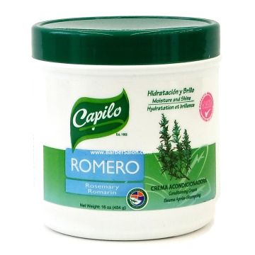 Capilo Moisture and Shine Conditioner Cream - Rosemary (Romero) 16 oz