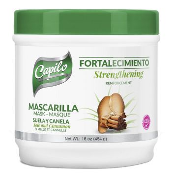 Capilo Strengthening Mask - Sole and Cinnamon (Suela y Canela) 16 oz