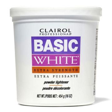 Clairol Basic White Powder Lightener Extra Strength 16 oz