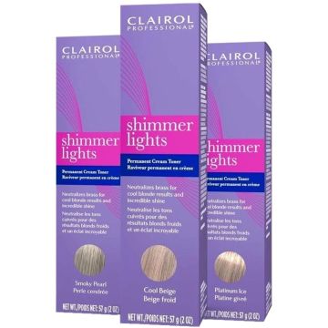 Clairol Shimmer Lights Permanent Cream Toner 2 oz