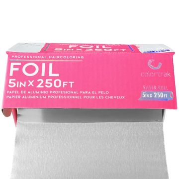 Colortrak Professional Haircoloring Rolled Foil Silver (5" x 250') #250-SIL