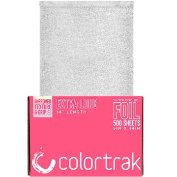Colortrak Extra Long Pop-Up Foil Silver (5" x 14") - 500 Sheets #7123