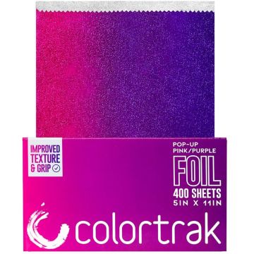 Colortrak Pink/Purple Gradient Pop-Up Foil (5" x 11") - 400 Sheets #7128