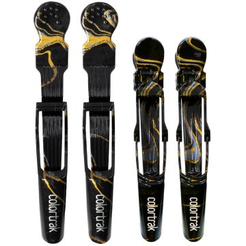 Colortrak Midnight Lux Croc Clips - 4 Pack #7141-LUX